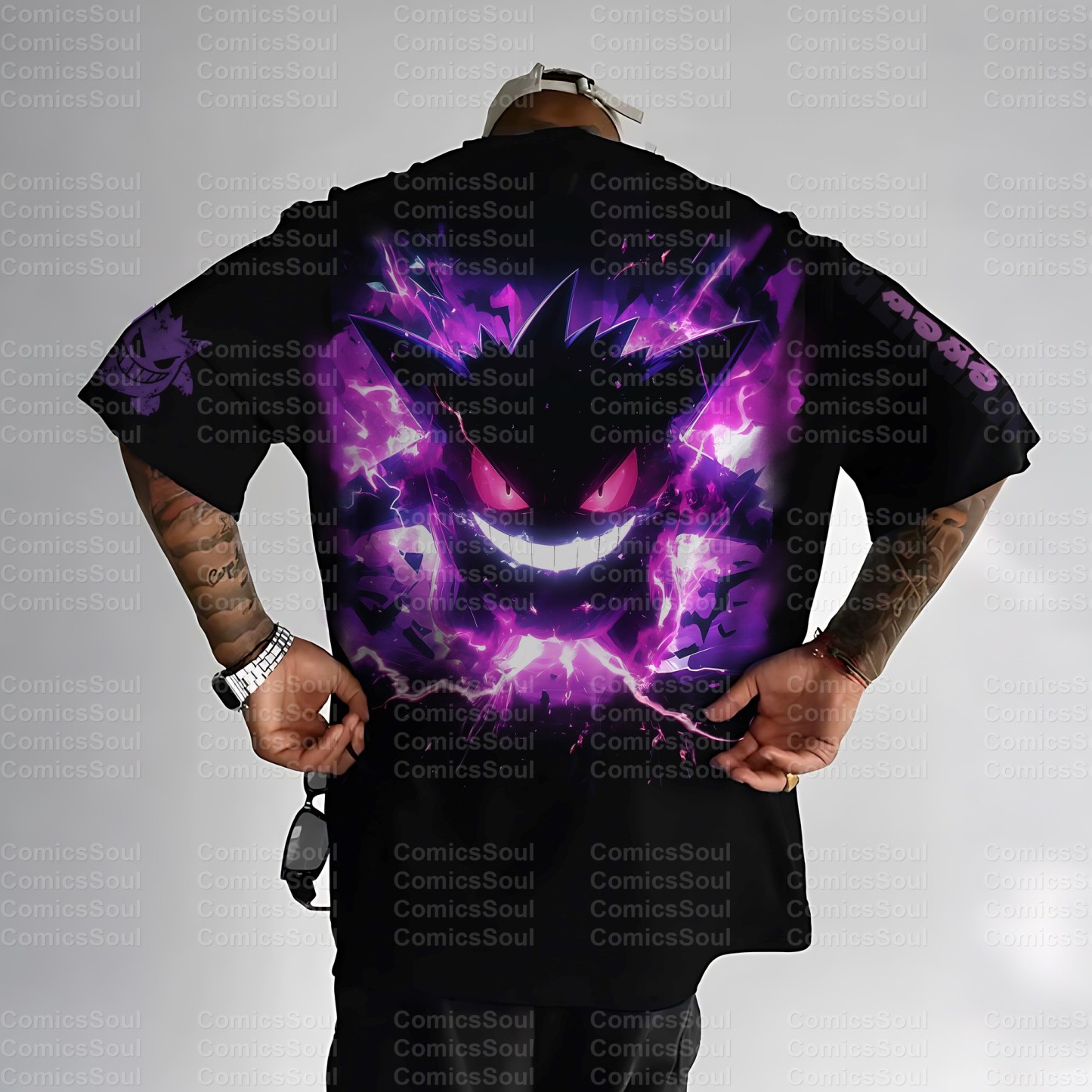 Unisex Anime Inspired Vintage T-Shirt丨Demon Slayer X Pokémon