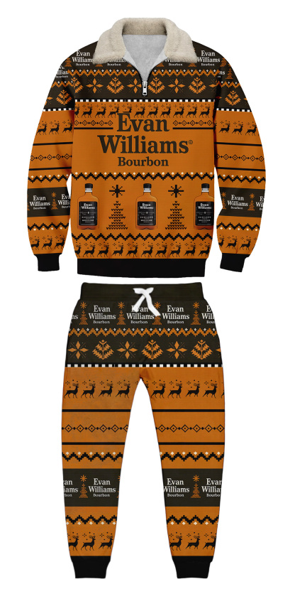 Unisex Unisex  3D Printed Evan Williams Ugly Christmas Sweatshirt Set