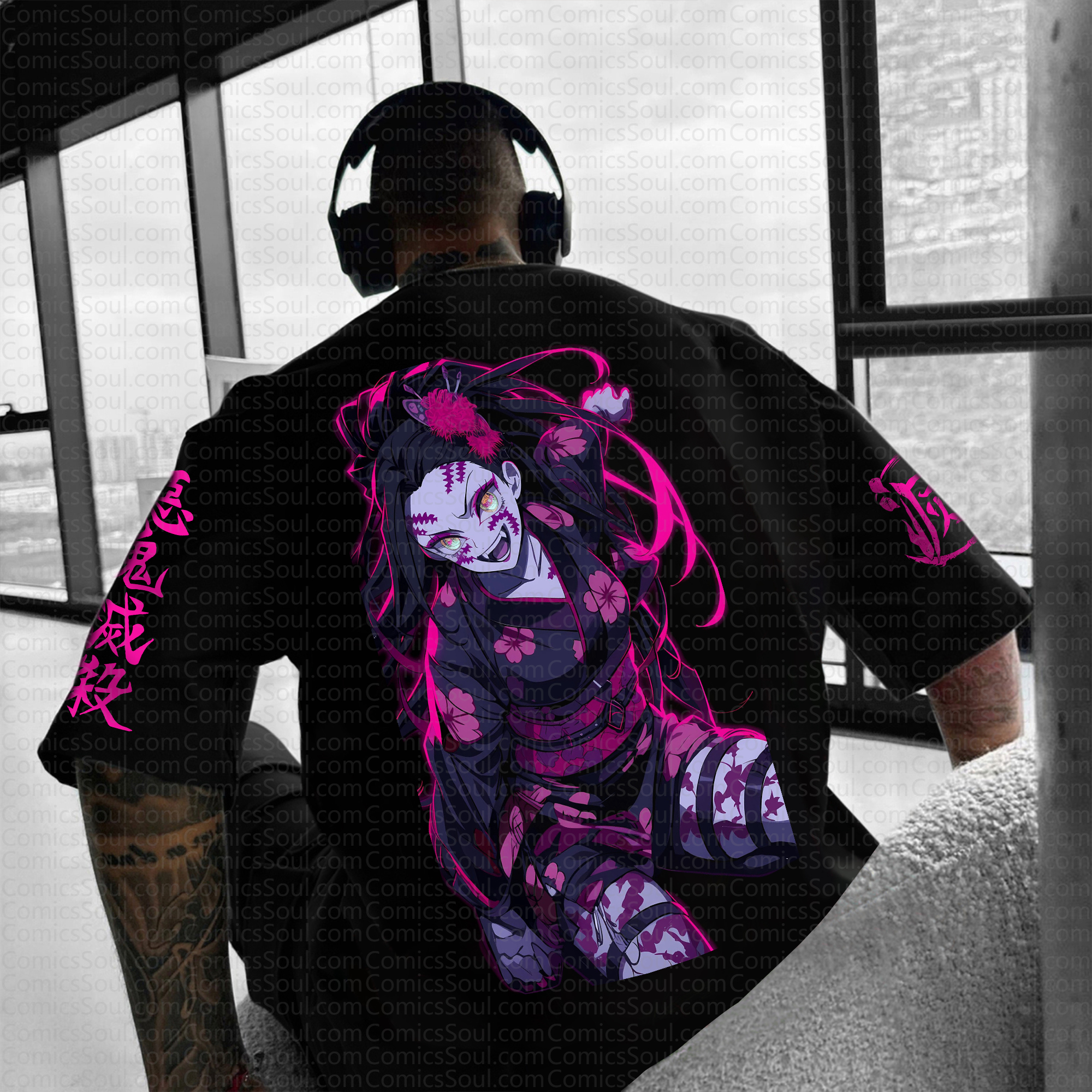 Unisex "Demon slayer" Anime Inspired Vintage T-Shirt