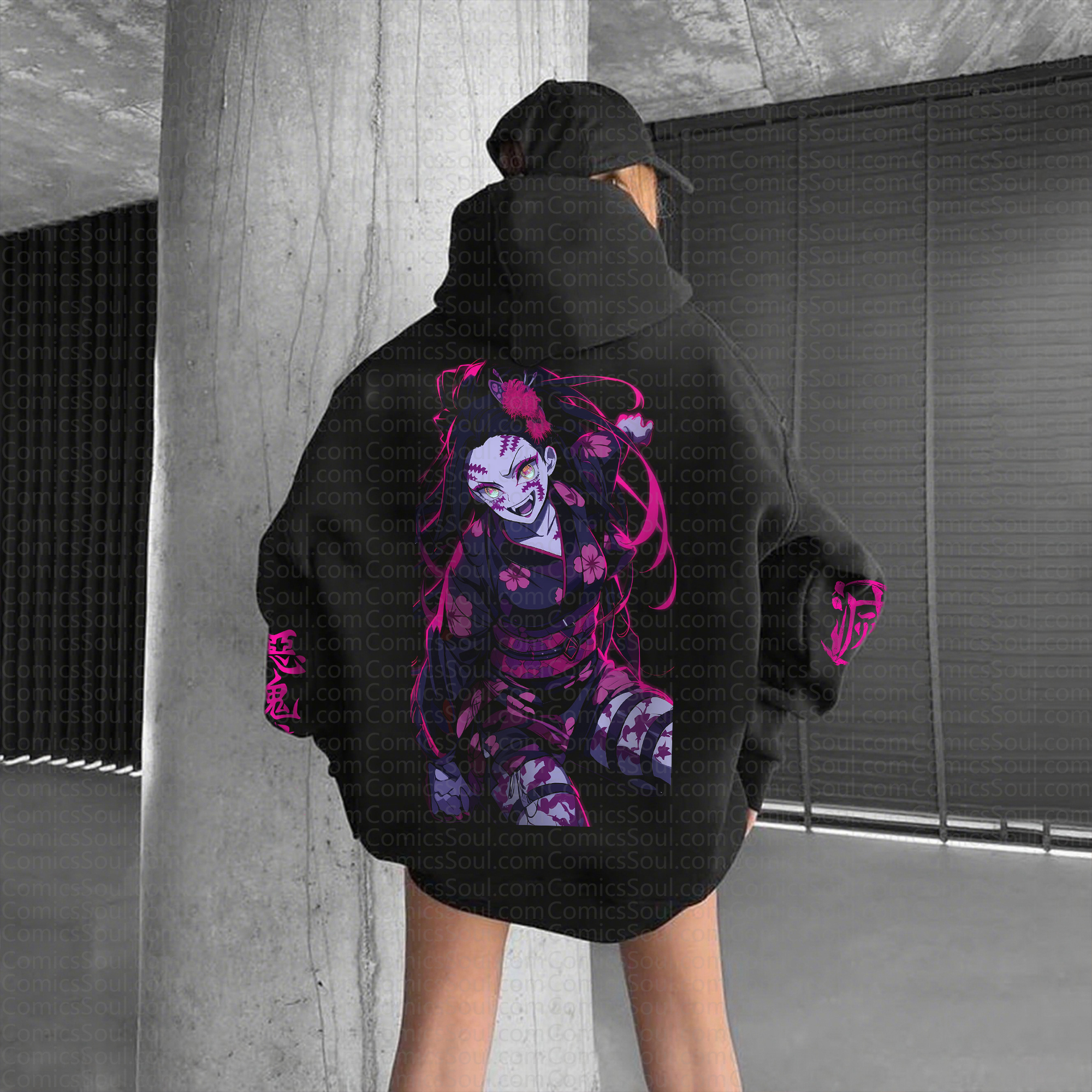 " Demon Slayer " Anime Inspired Vintage Hoodie