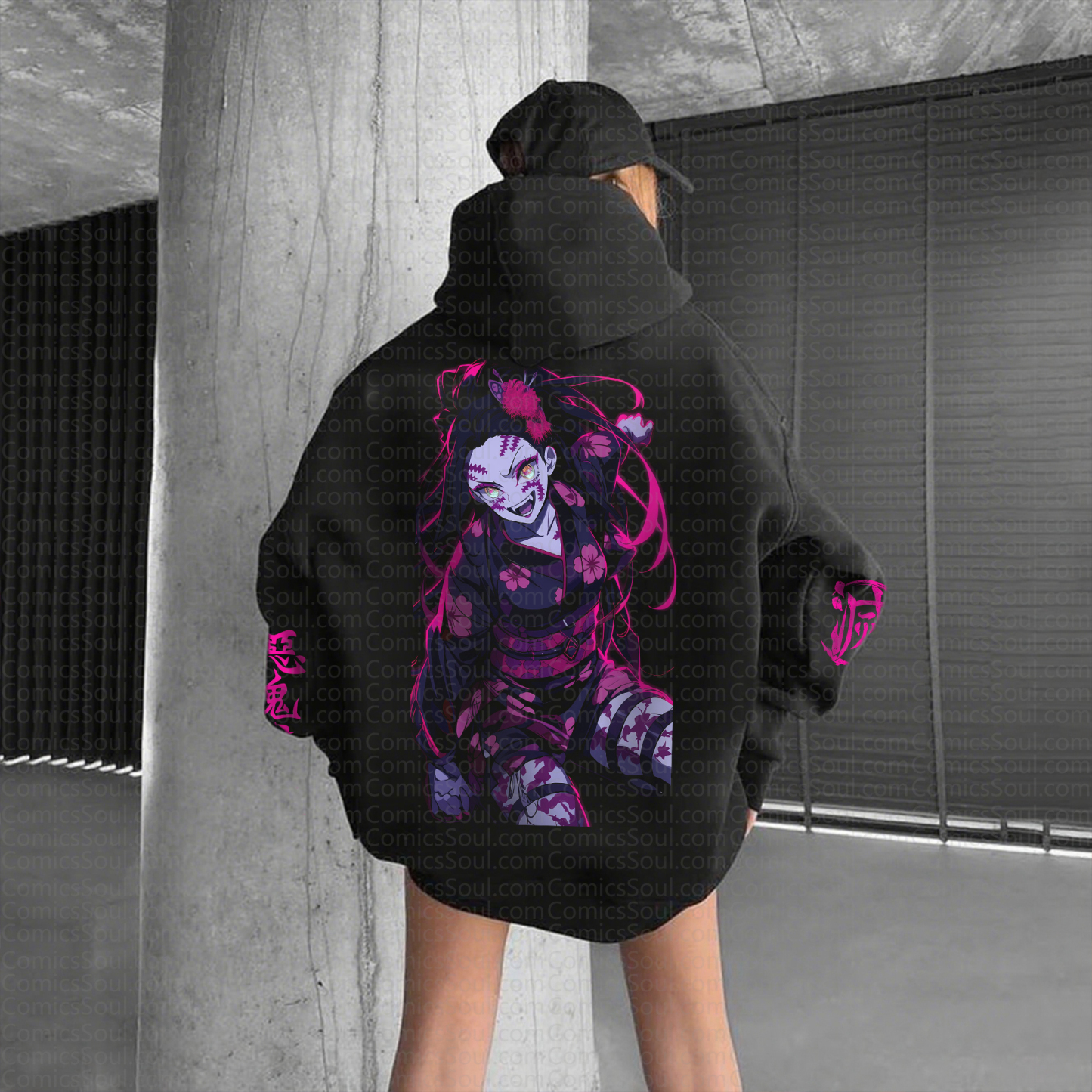 " Demon Slayer " Anime Inspired Vintage Hoodie