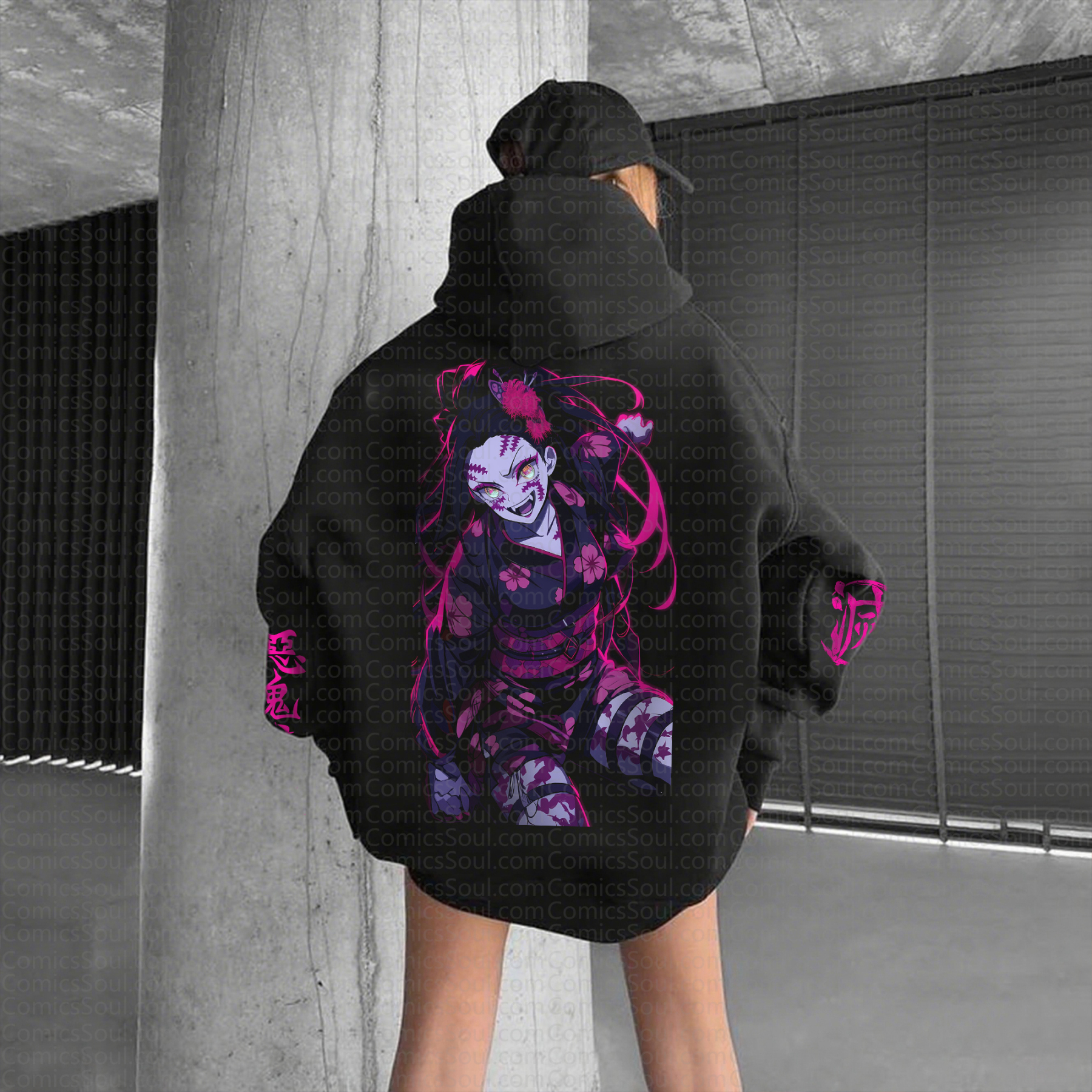" Demon Slayer " Anime Inspired Vintage Hoodie