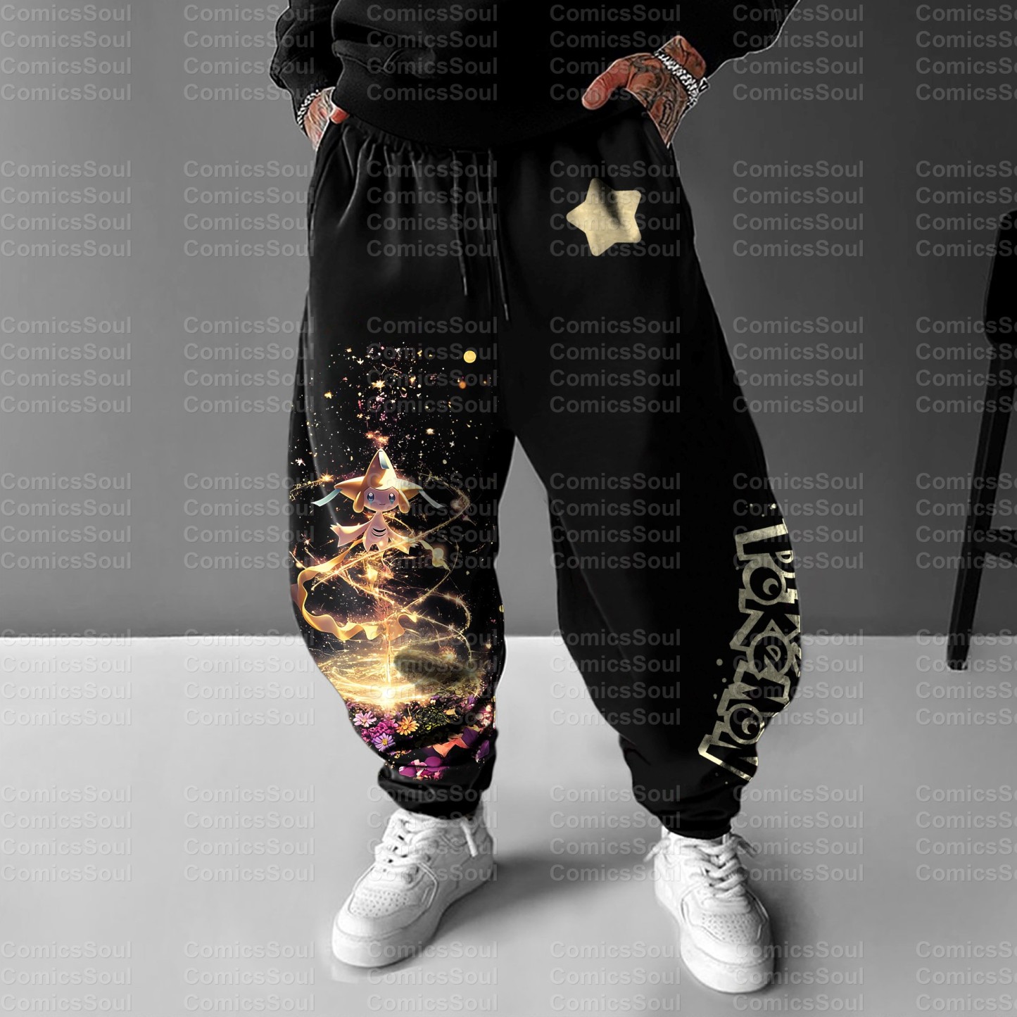 Unisex Anime Inspired Vintage Pants丨Demon Slayer X Pokémon