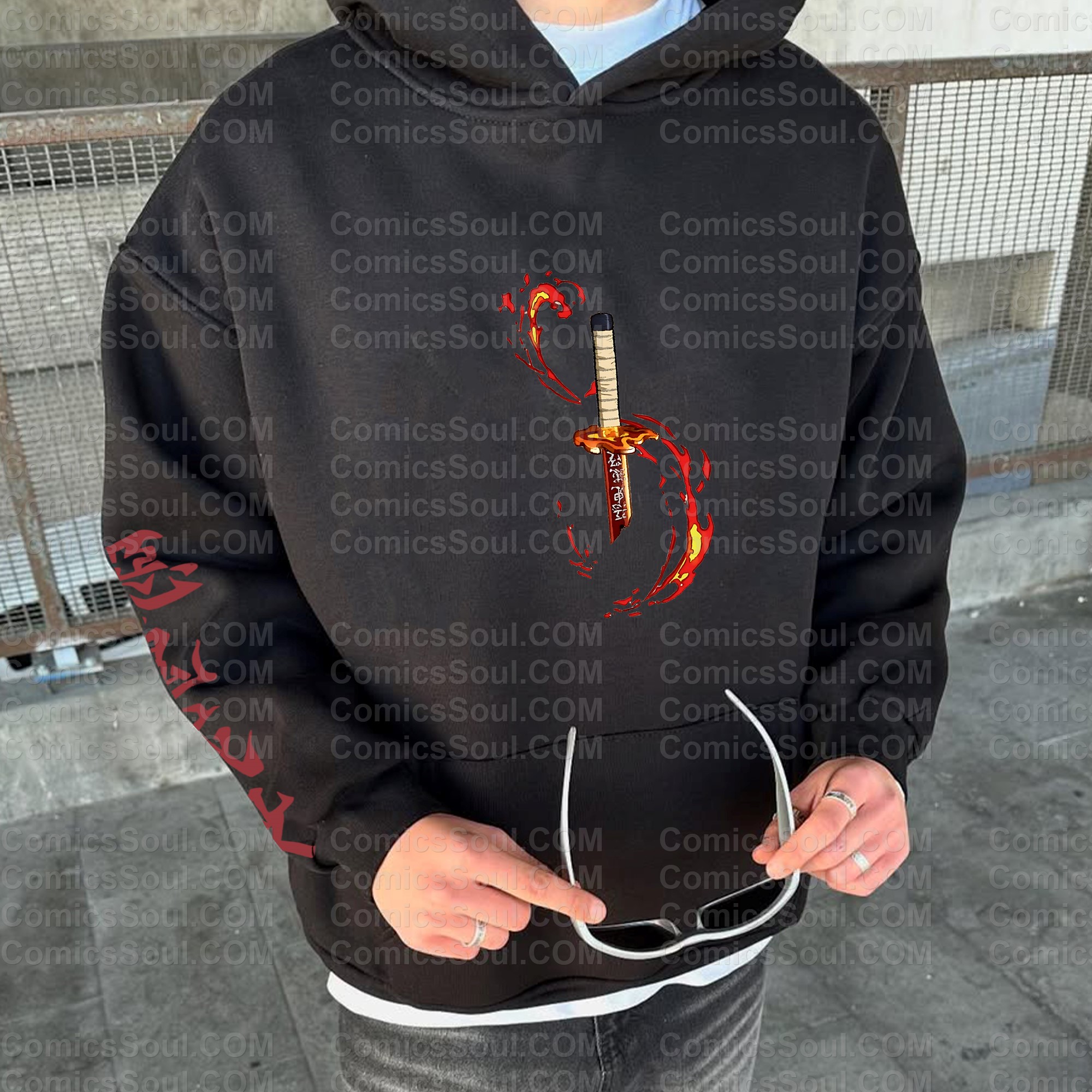 Unisex Anime Graphic Streetwear Vintage Hoodie| KNY