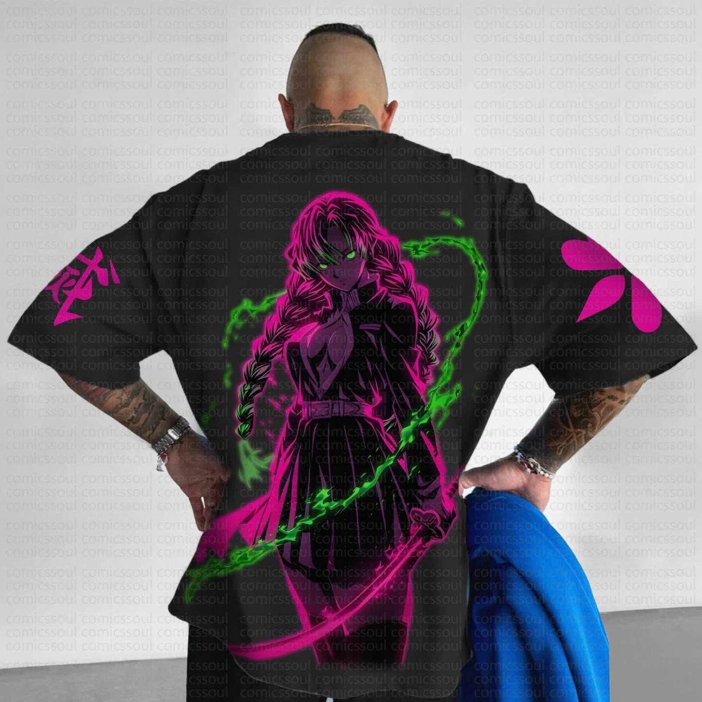 Unisex Anime Inspired Vintage T-Shirt丨Demon Slayer X Pokémon