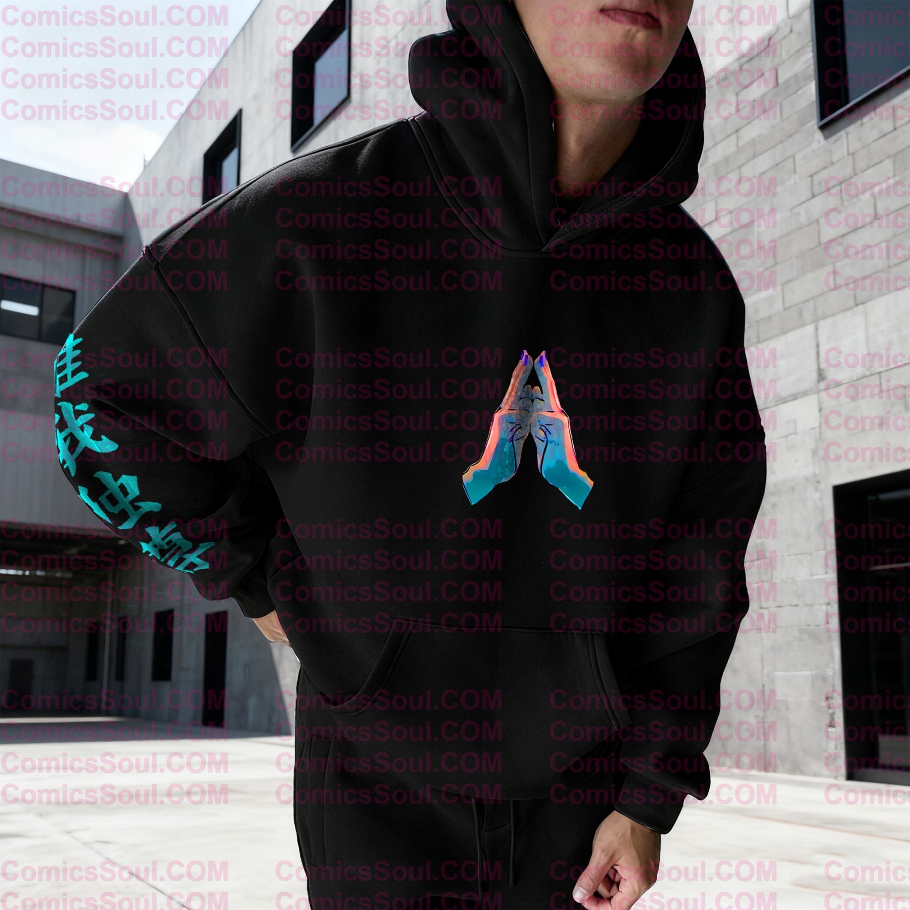 plus velvetUnisex Anime Graphic Streetwear Vintage Hoodie