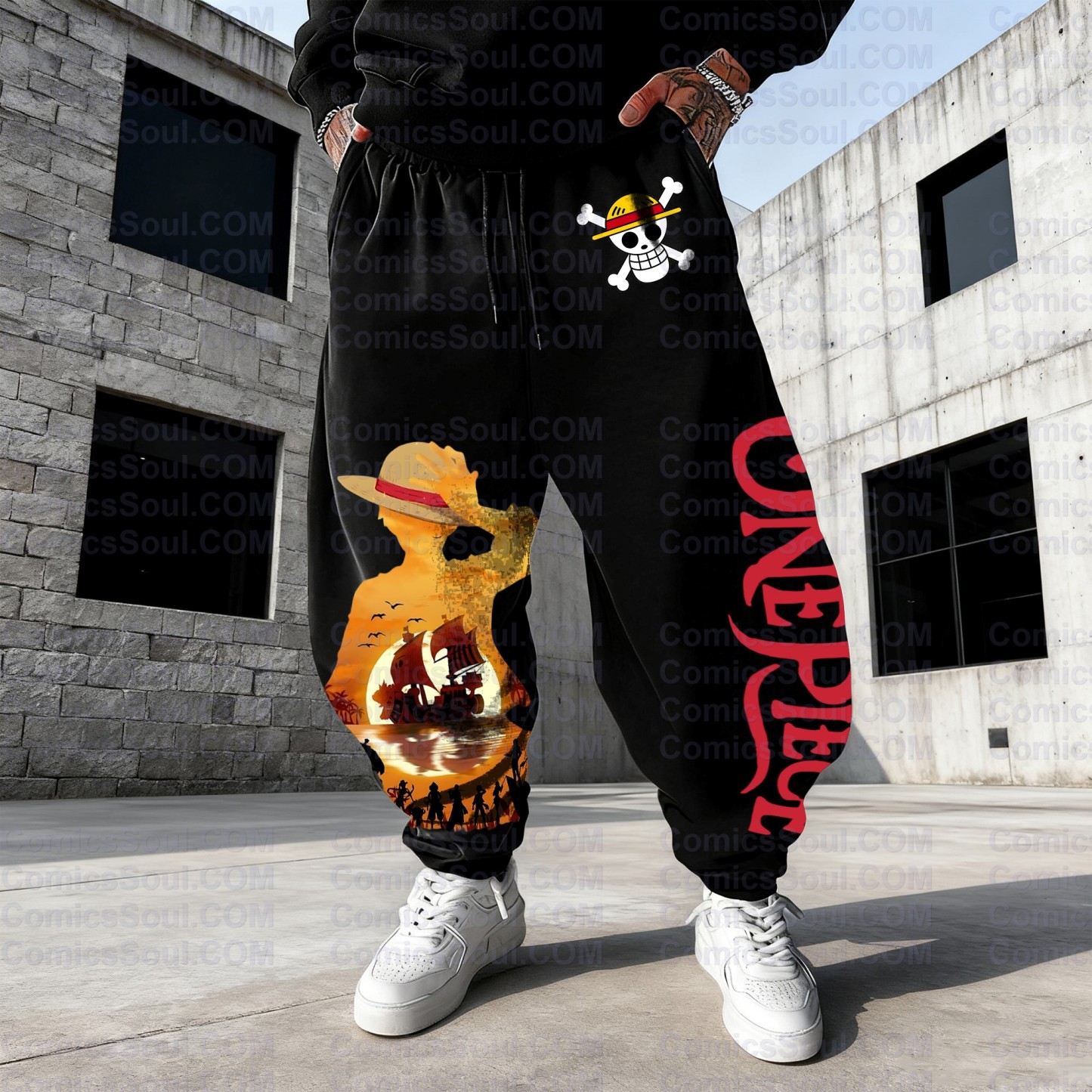 Unisex Casual Anime Streetwear Pants
