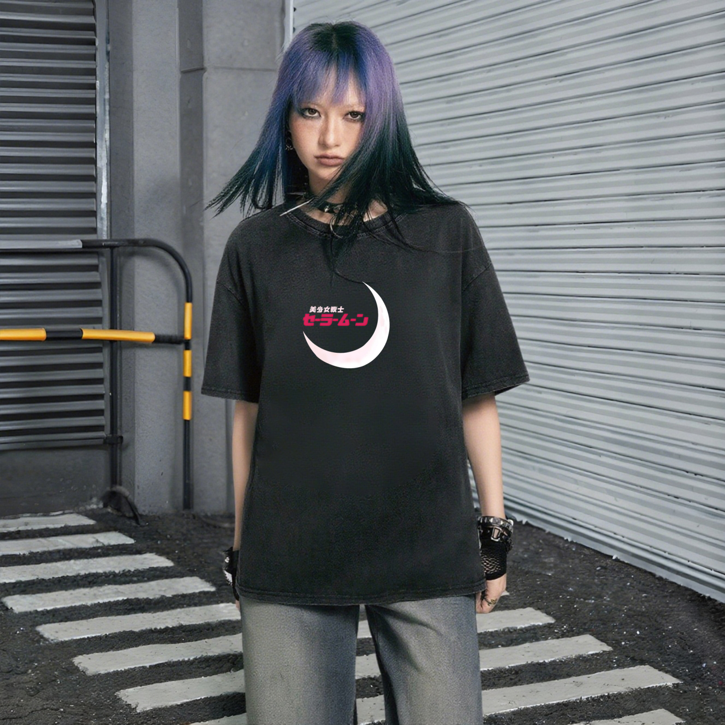 "Sailor Moon" Anime Vintage High Quality Washed T-Shirt