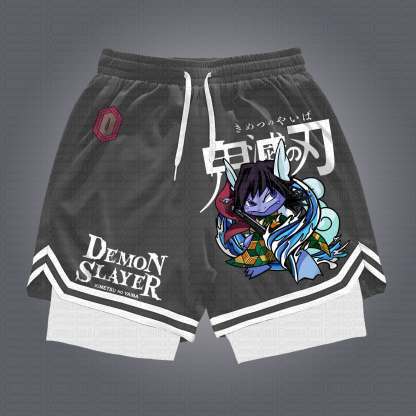 Unisex Casual Anime Streetwear Shorts 丨Demon Slayer X Pokémon