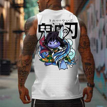 Unisex “Demon Slayer X Pokémon” Casual Anime  Tank Top