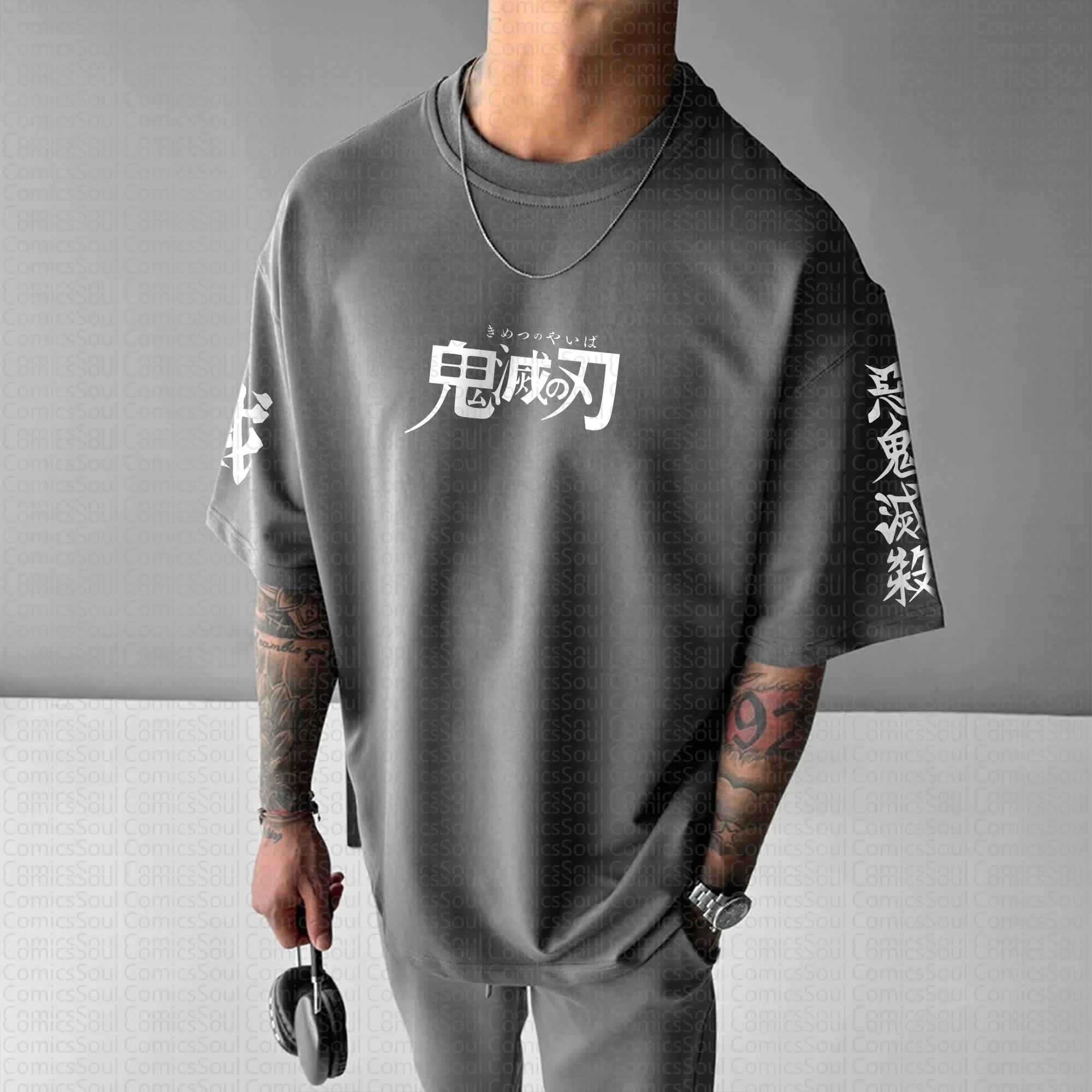 Unisex Anime Inspired Vintage T-Shirt丨Demon Slayer X Pokémon