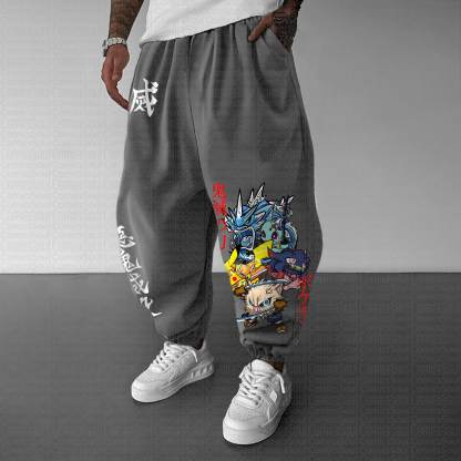 Unisex Anime Inspired Vintage Pants丨Demon Slayer X Pokémon