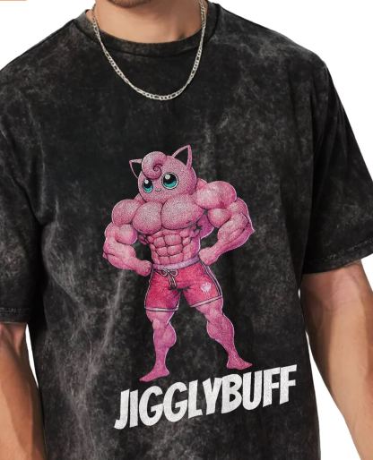 Unisex  “Pokémon” Jigglybuff Gym Vintage T-Shirt