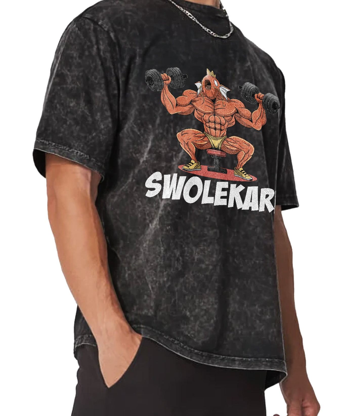 Unisex  “Pokémon” Swolekarp Gym Vintage T-Shirt