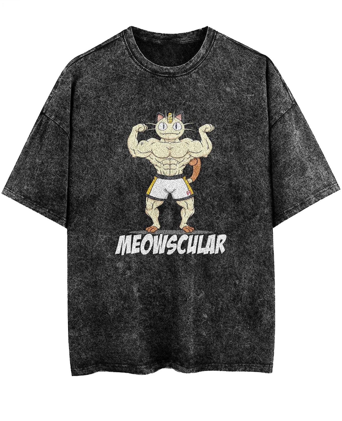 Unisex  “Pokémon” Meowscular Gym Vintage T-Shirt