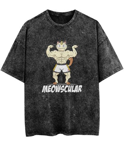 Unisex  “Pokémon” Meowscular Gym Vintage T-Shirt