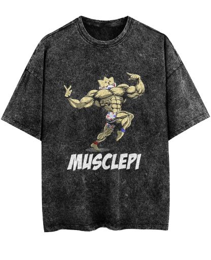 Unisex  “Pokémon” Musclepi Gym Vintage T-Shirt