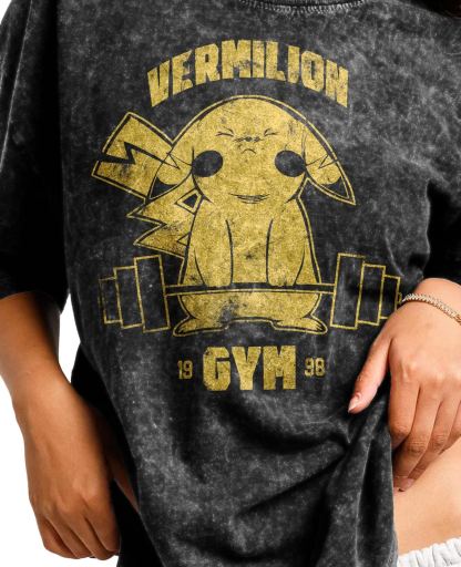 Unisex  “Pokémon” Pikachu Gym Vintage T-Shirt
