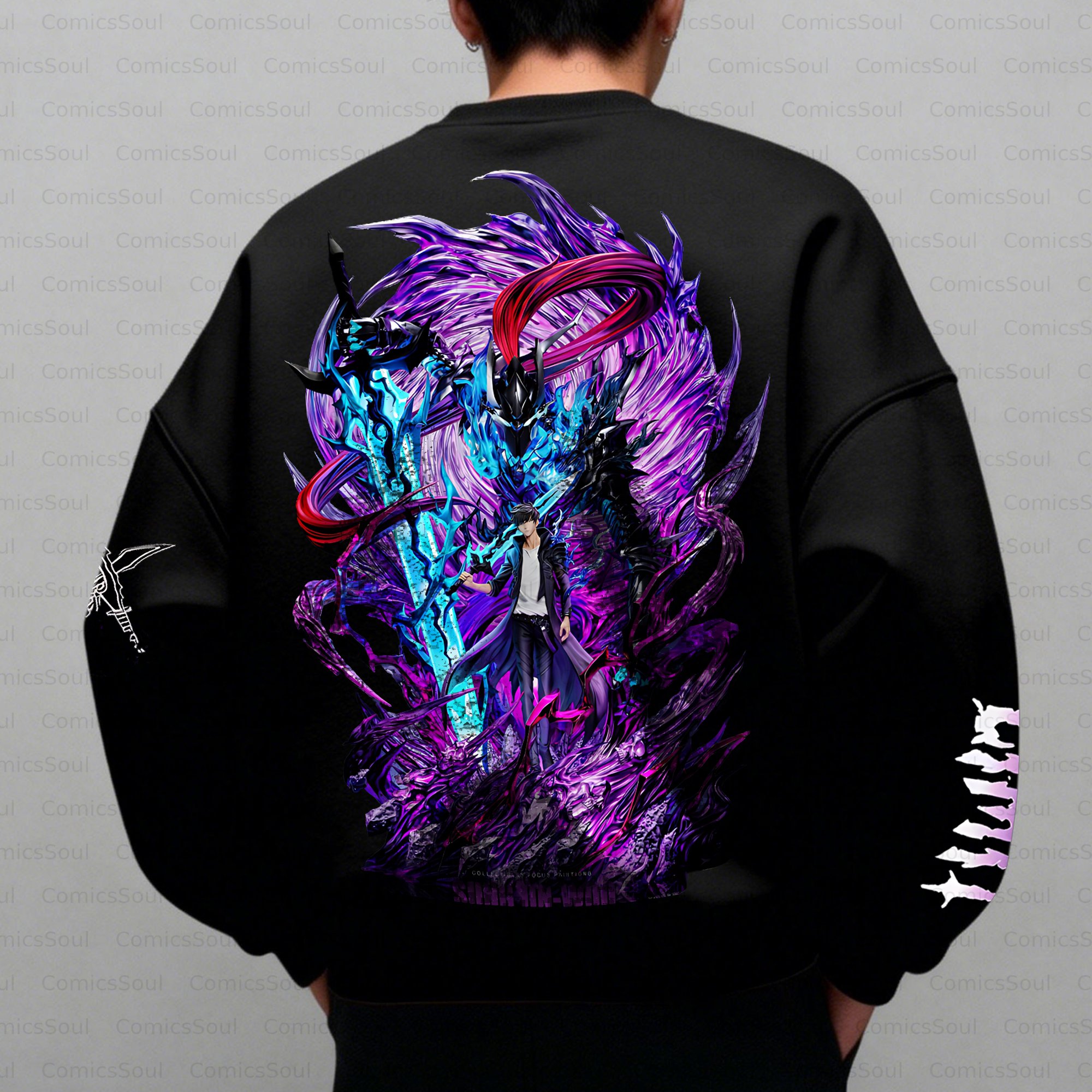 Plus Velvet Unisex Anime Inspired Vintage Sweatshirt