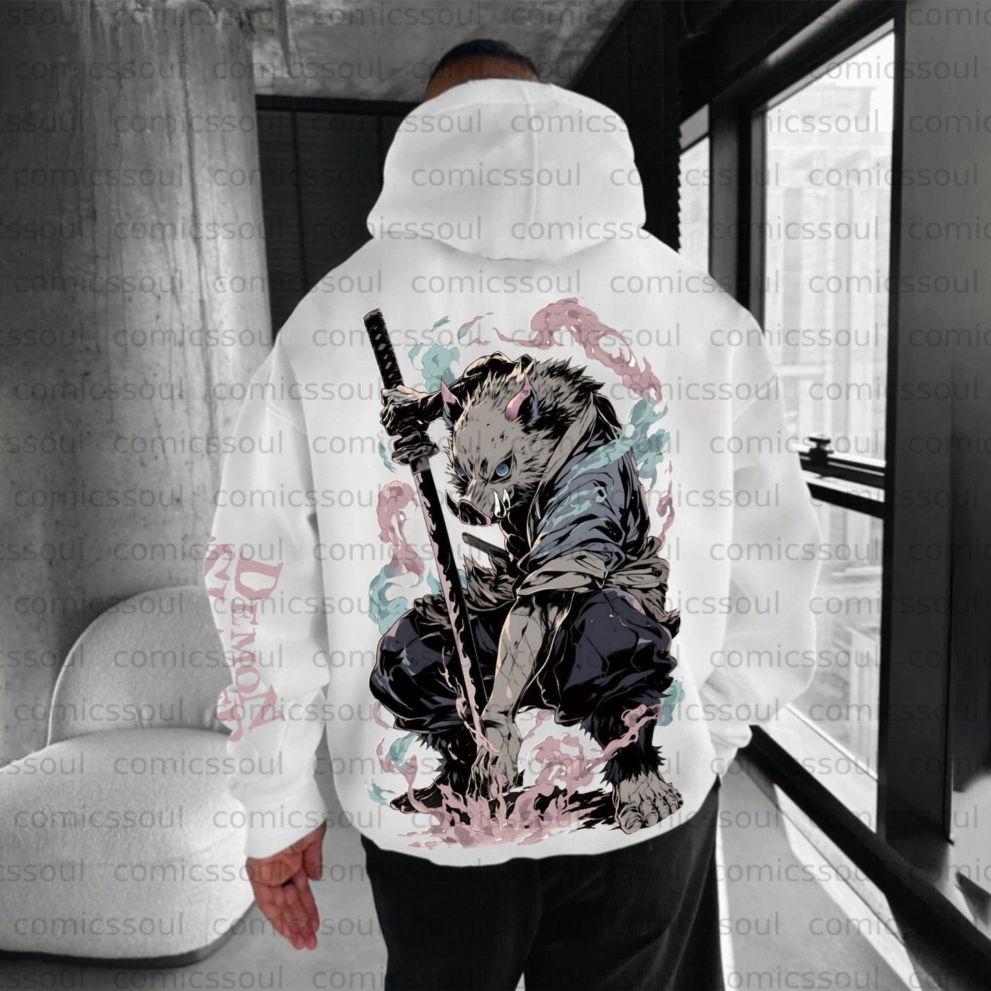 Unisex Anime Graphic Streetwear Vintage Plush Hoodie