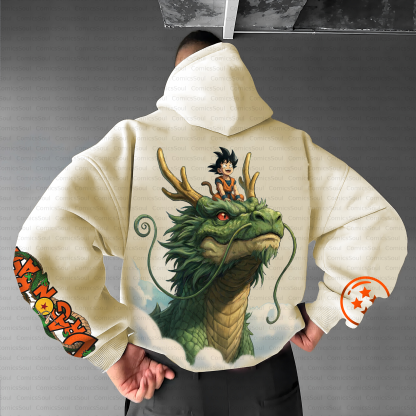 Unisex Anime Inspired Vintage Plush Hoodie