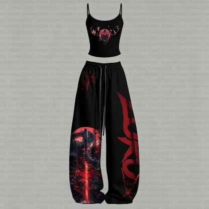 ONE PIECE Top & Elasticated Trousers Two-Piece Set
