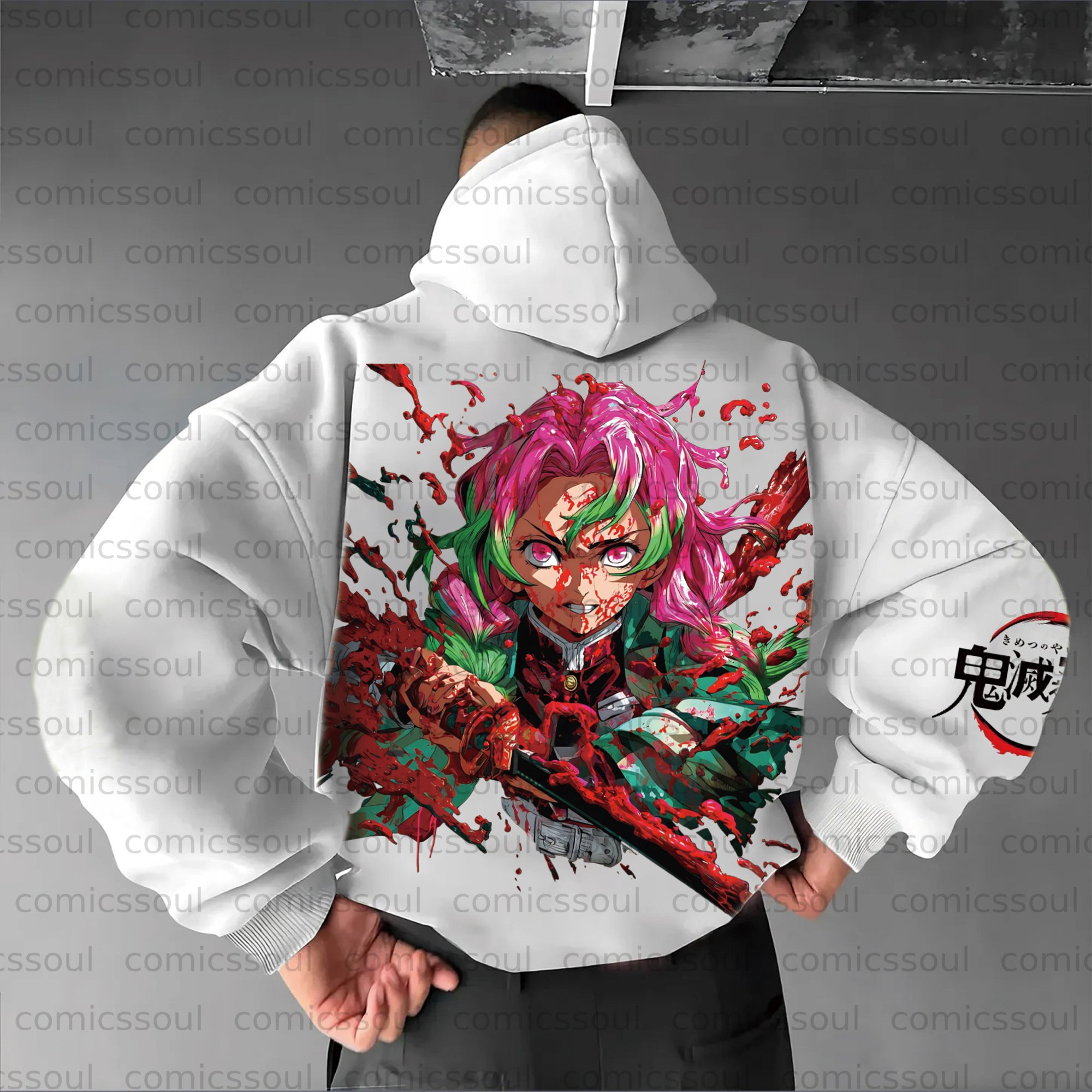 Unisex Anime Graphic Streetwear Vintage Plush Hoodie