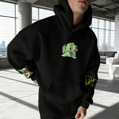 Unisex Anime Inspired Vintage Plush Hoodie