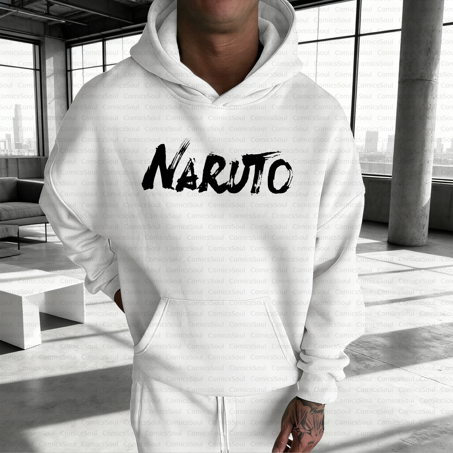 Unisex Anime Inspired Vintage Plush Hoodie