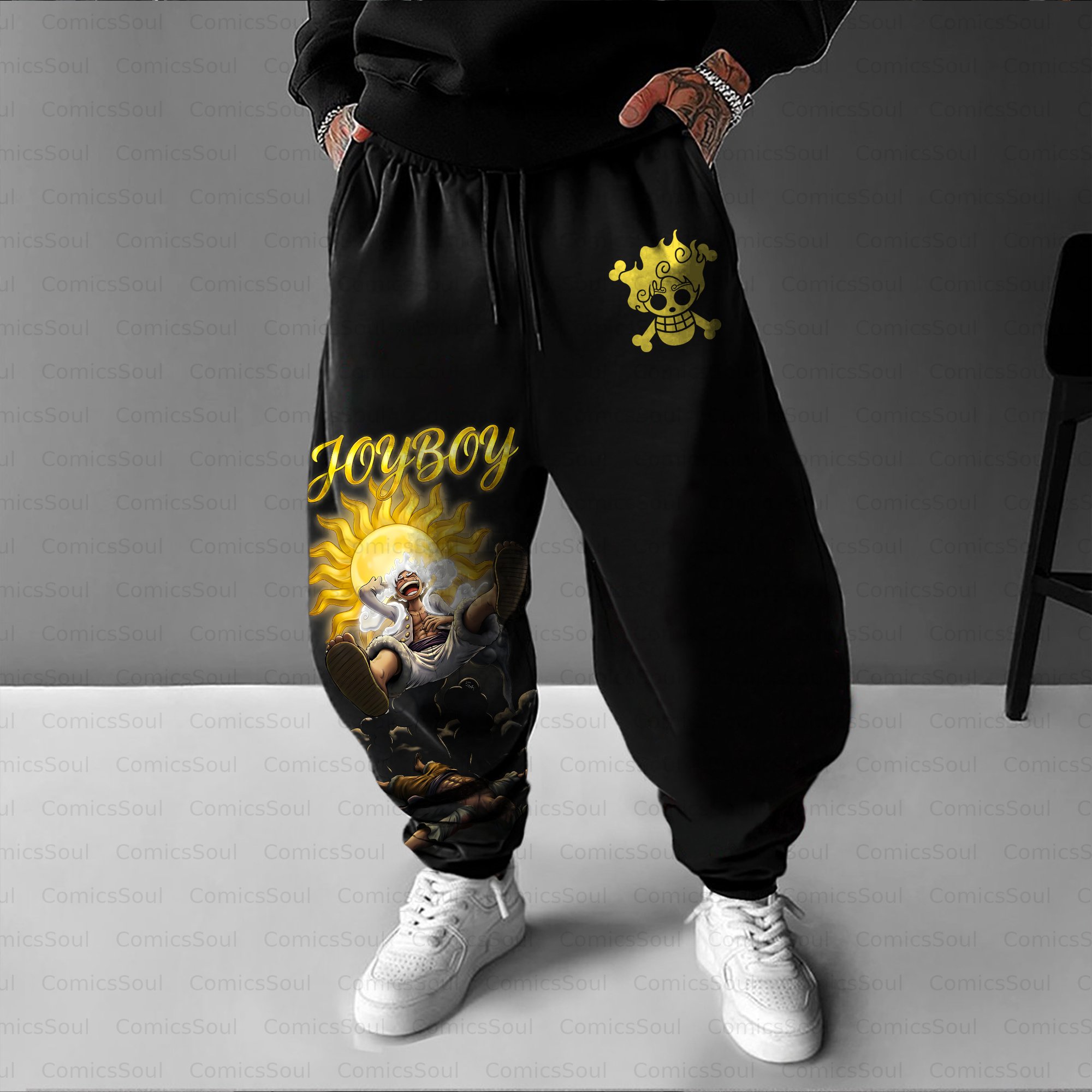 Unisex Casual Streetwear Plush Pants
