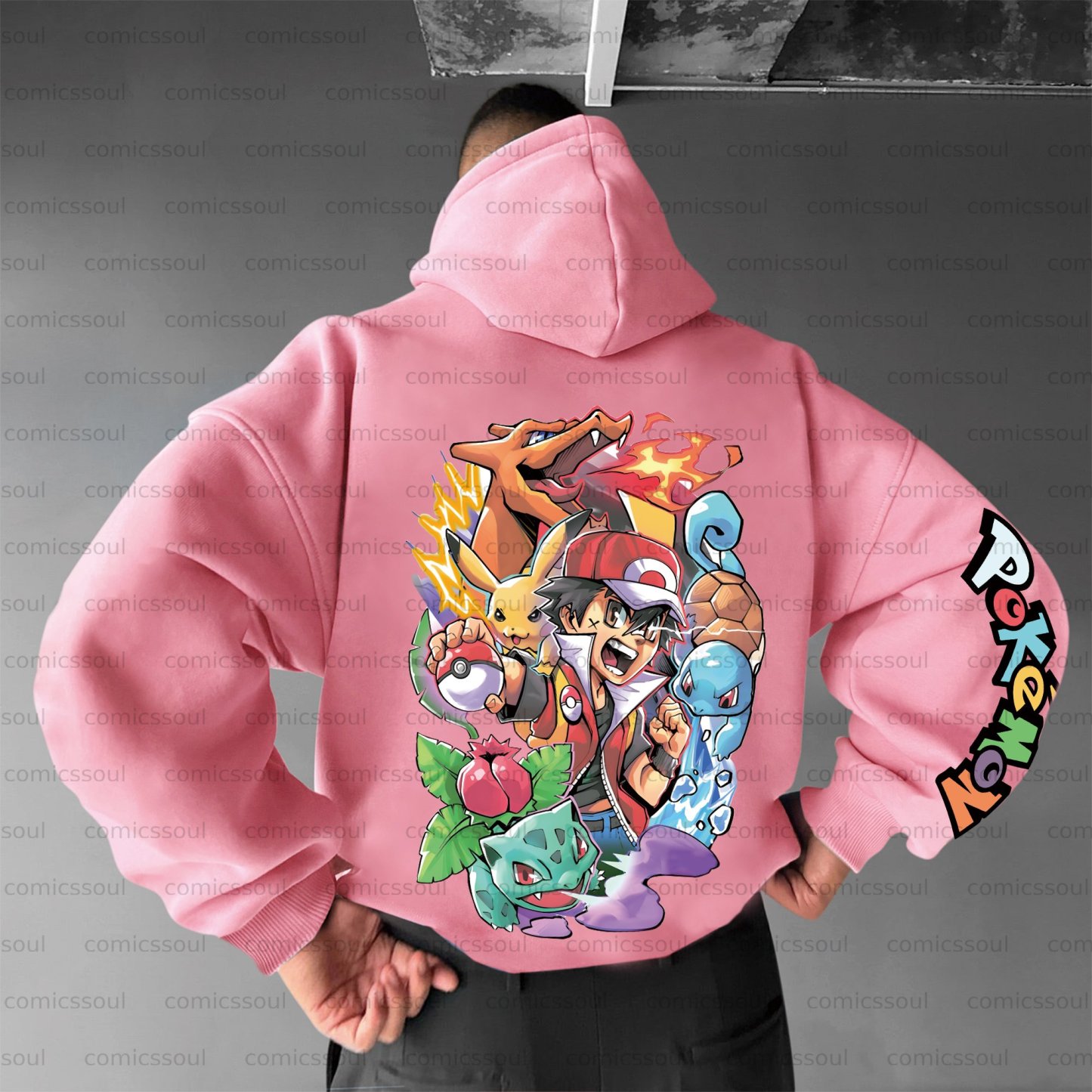 Unisex Anime Graphic Streetwear Vintage Plush Hoodie