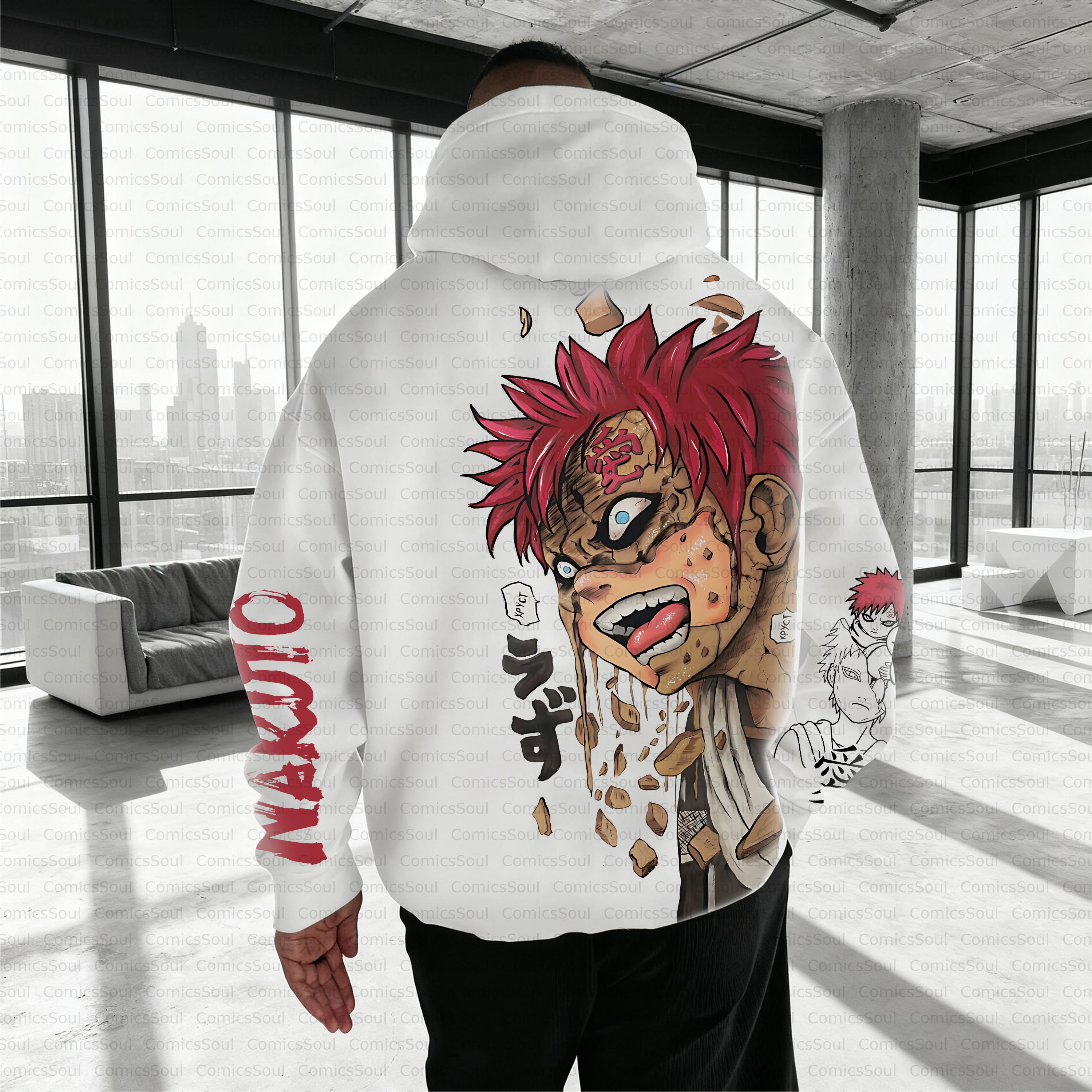 Unisex Anime Inspired Vintage Plush Hoodie