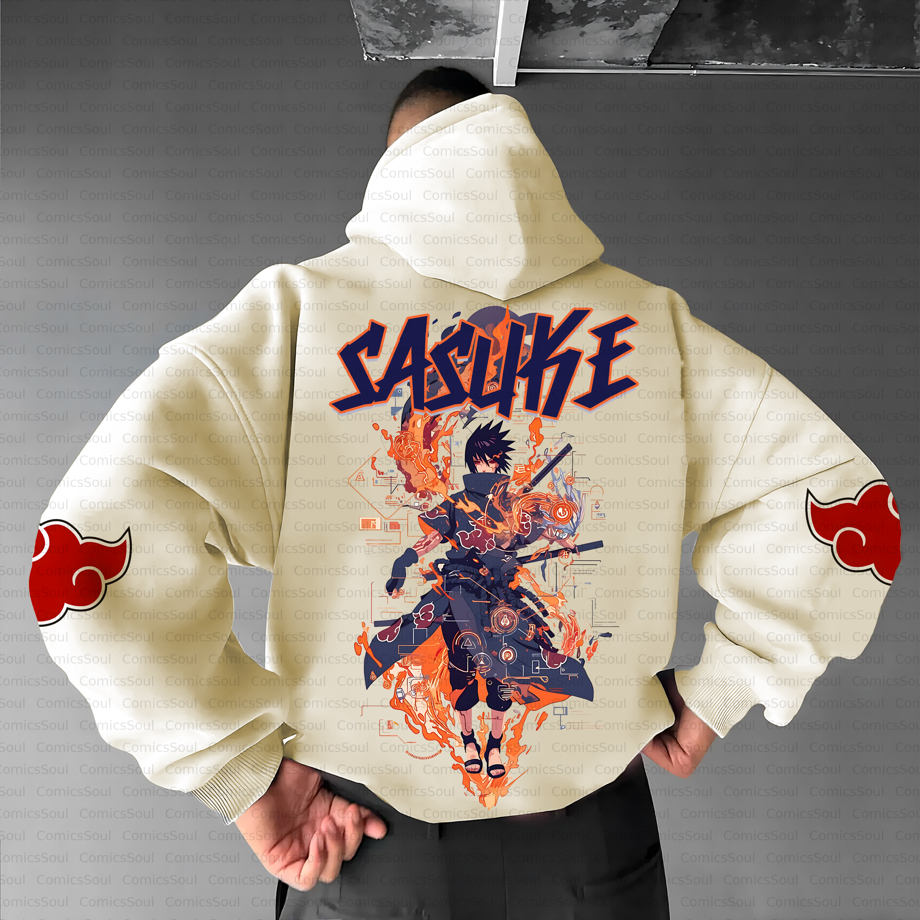 Unisex Anime Inspired Vintage Plush Hoodie