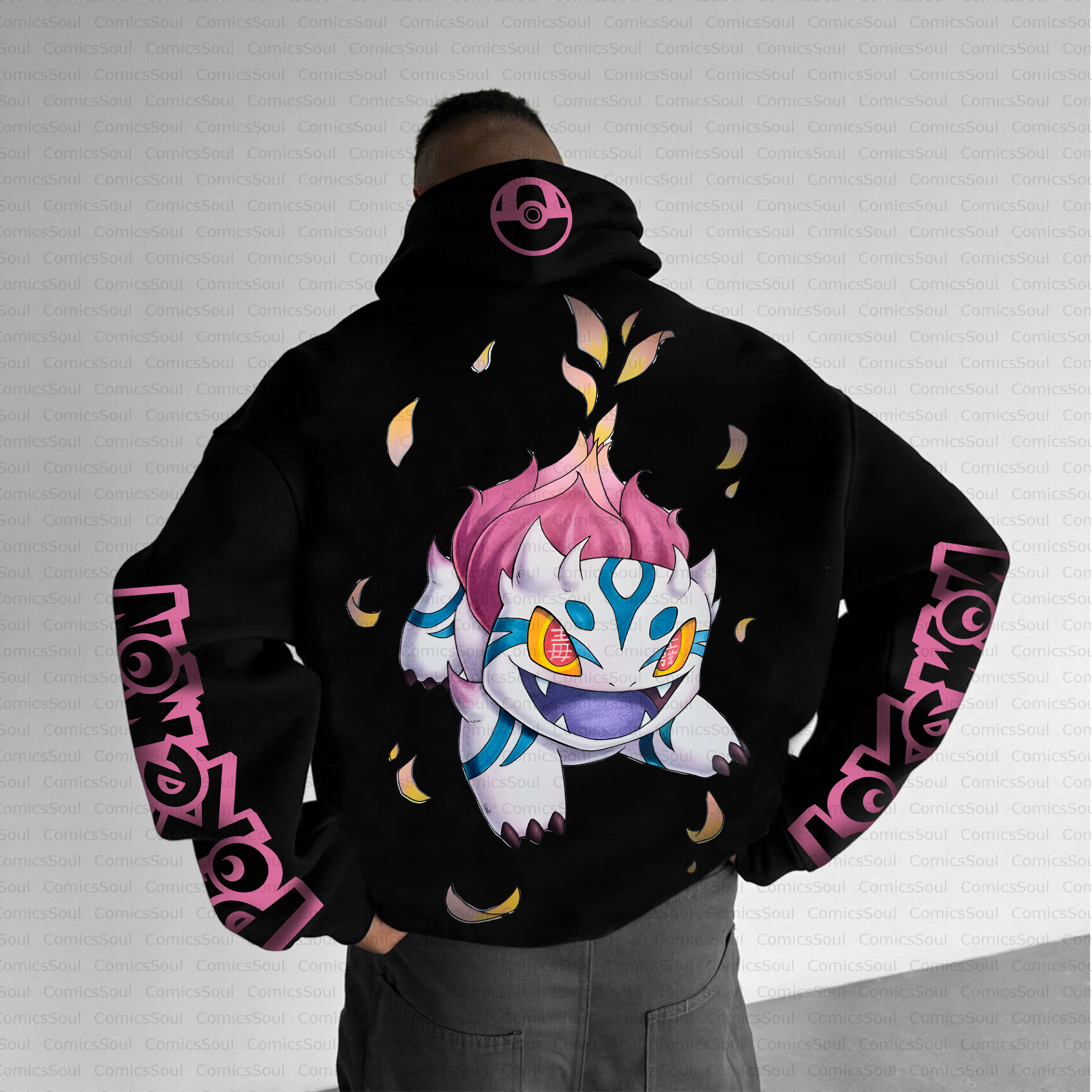Unisex Anime Inspired Vintage Plush Hoodie
