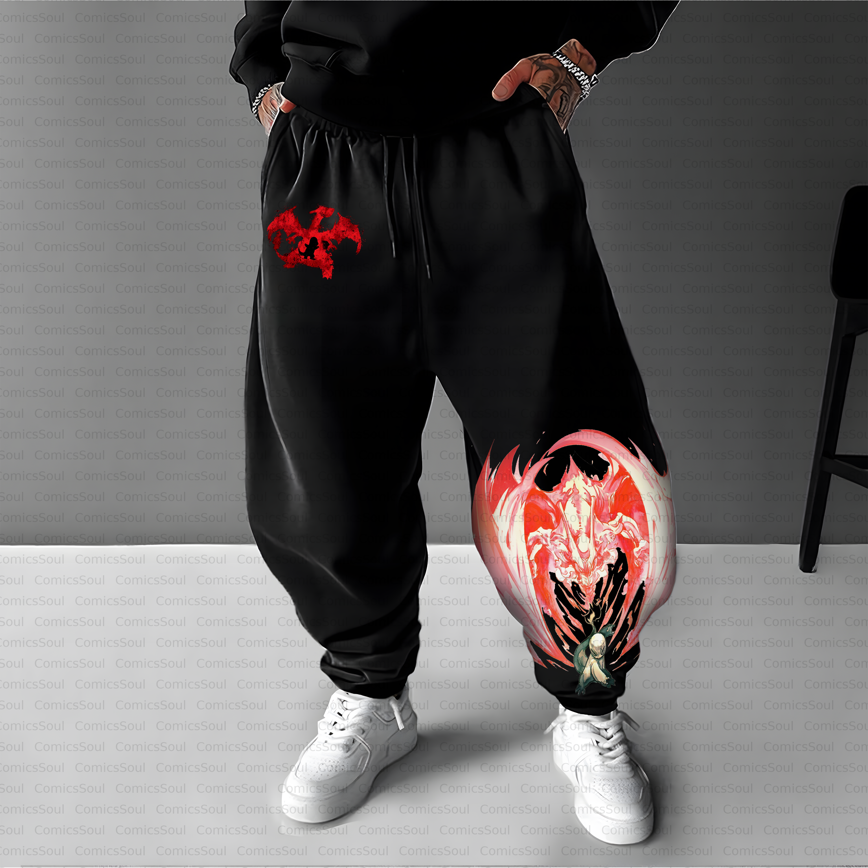Unisex Casual Anime Streetwear Pant
