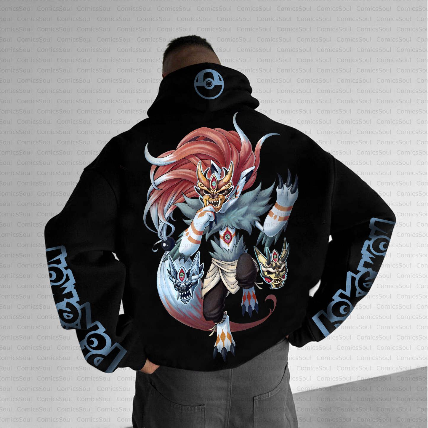 Unisex Anime Inspired Vintage Plush Hoodie