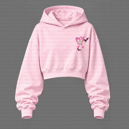 Demon Slayer Cropped Long Sleeve Hoodie & High Waist Jogger Pants Two Piece