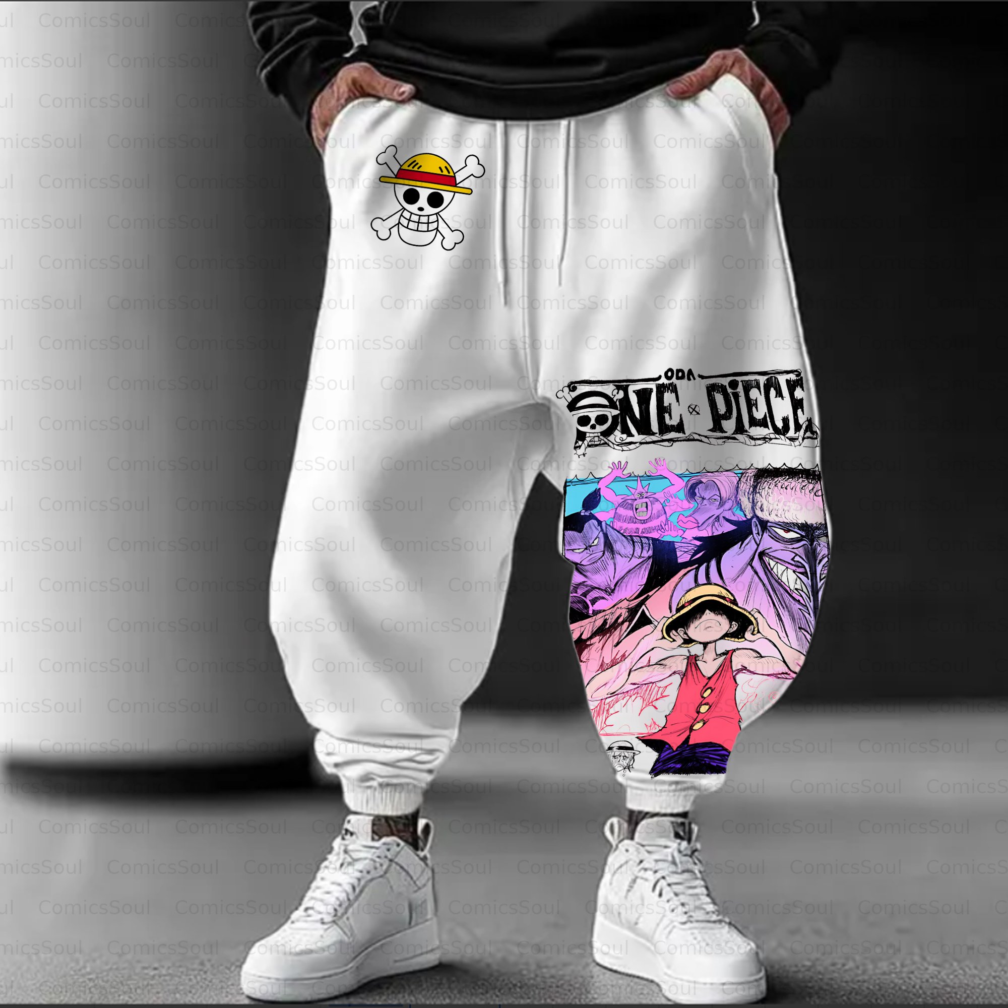 Unisex Casual Streetwear Plush Pants