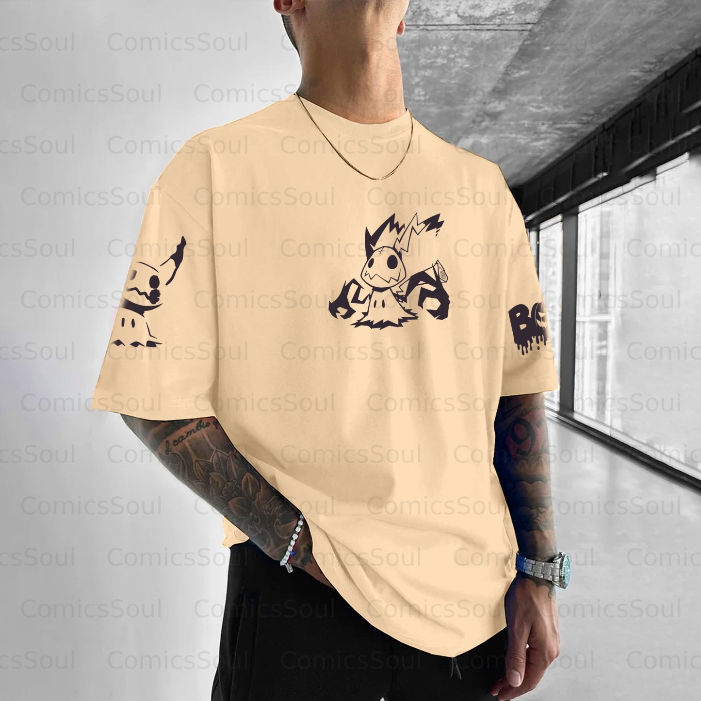 Unisex Anime Halloween Inspired Vintage T-Shirt