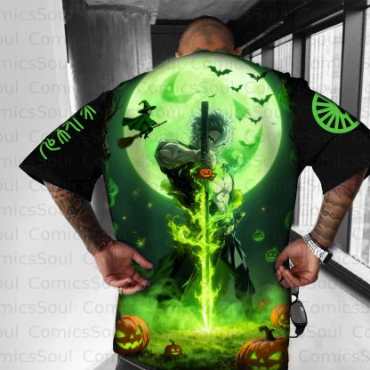 Unisex Anime Halloween Inspired Vintage T-Shirt