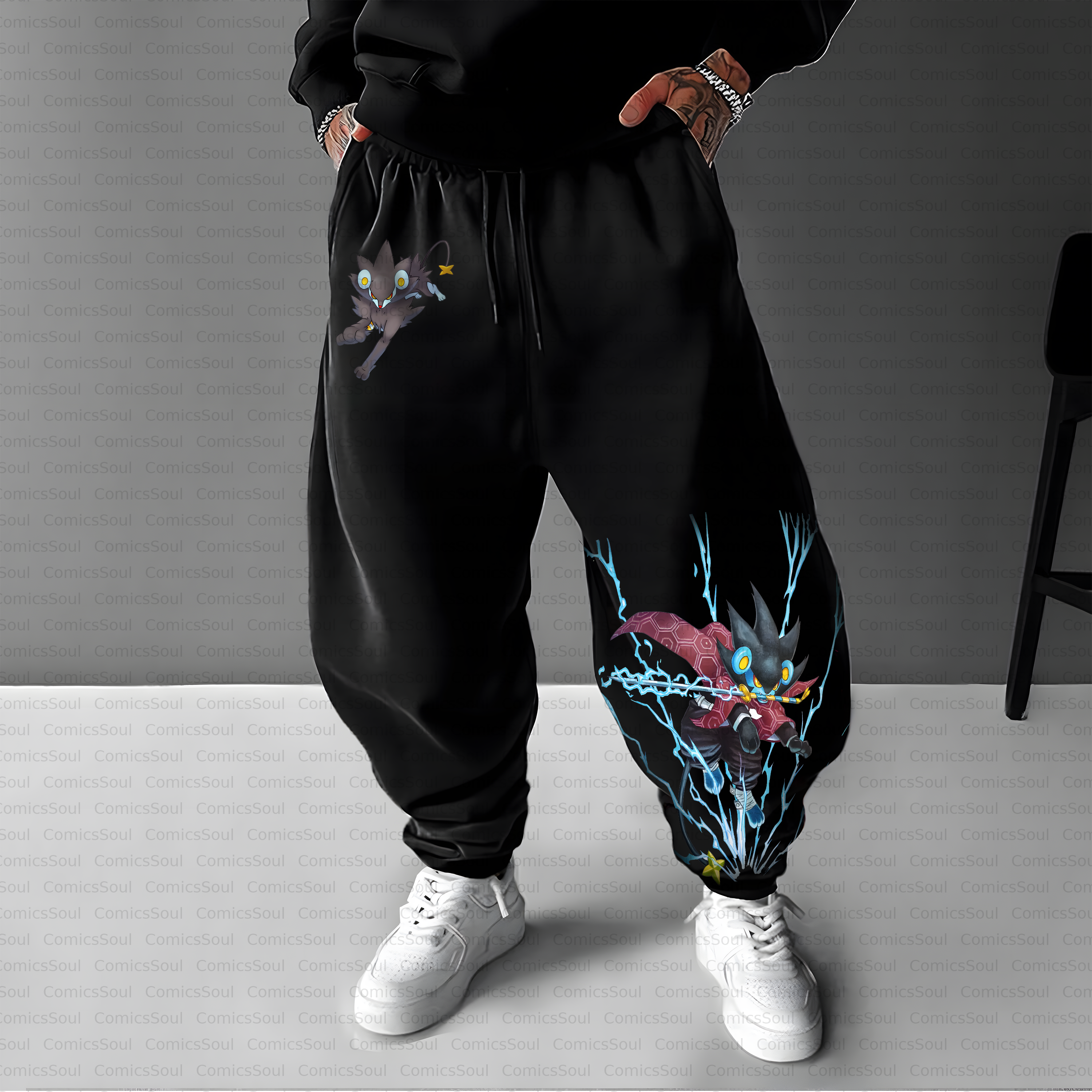 Unisex Casual Anime Streetwear Pant