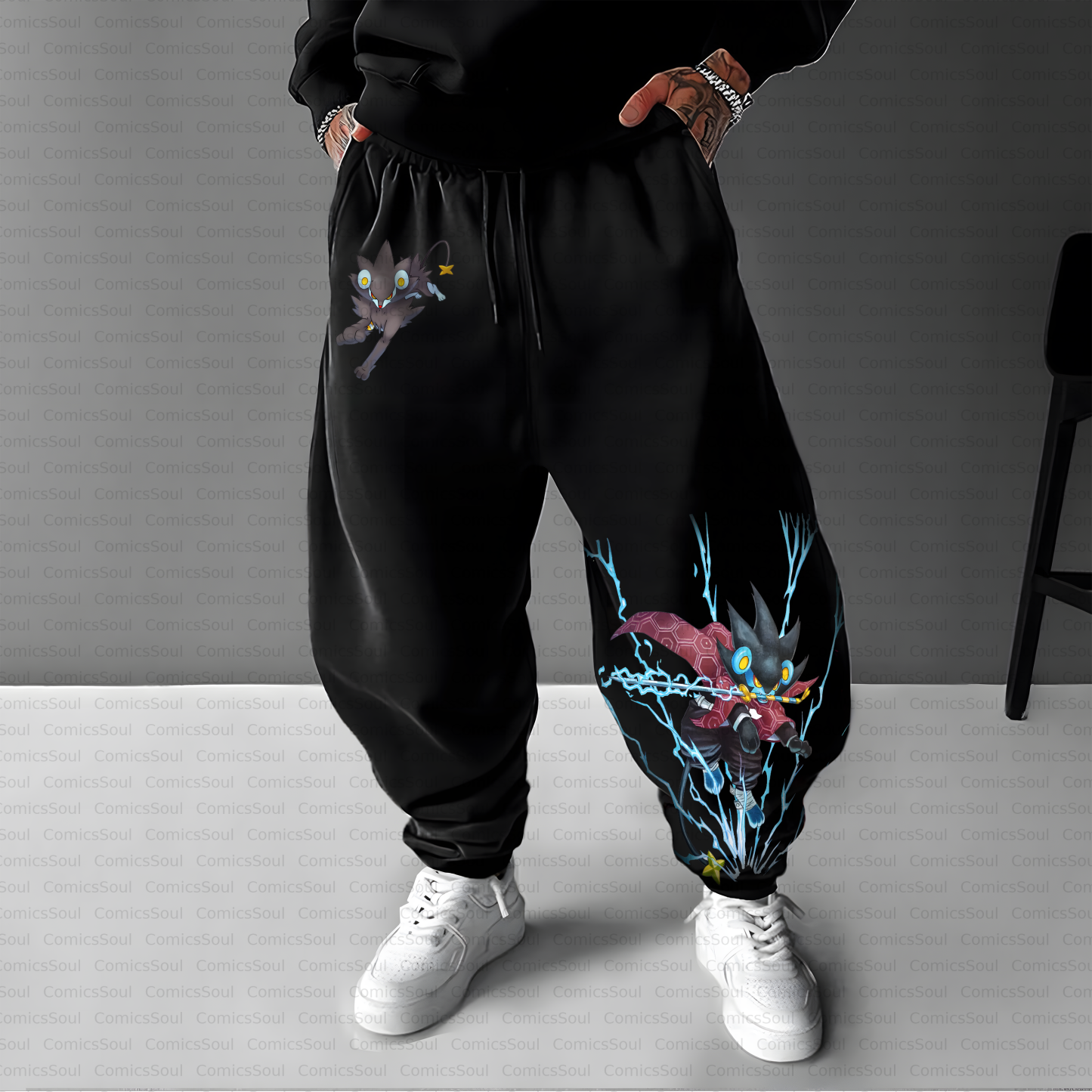 Unisex Casual Anime Streetwear Pant