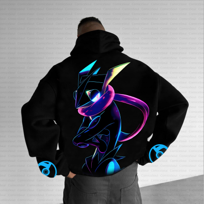 Unisex Anime Inspired Vintage Plush Hoodie