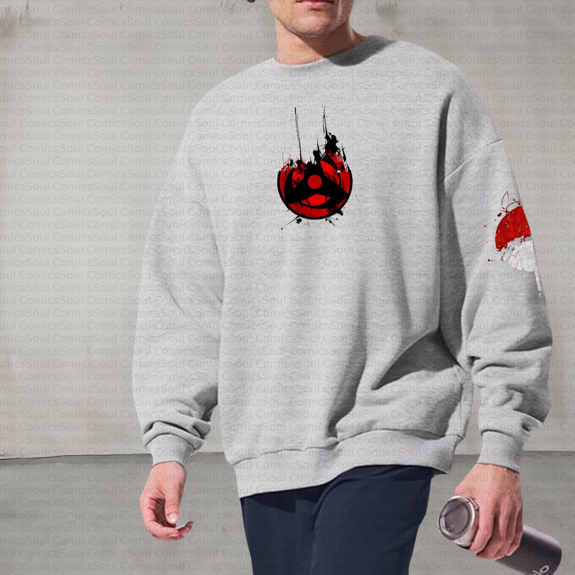 Plus Velvet Unisex Anime Inspired Vintage Sweatshirt