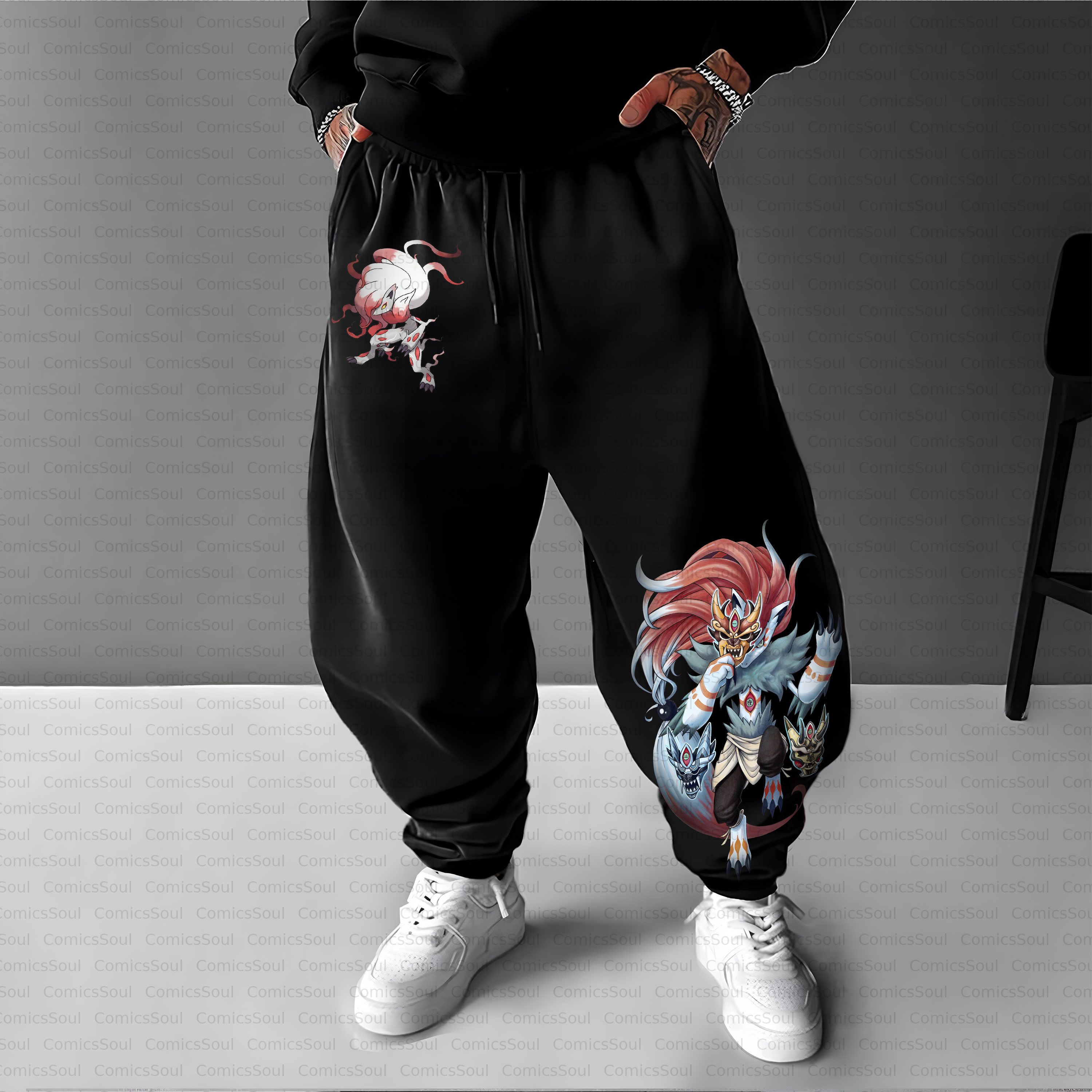 Unisex Casual Anime Streetwear Pant