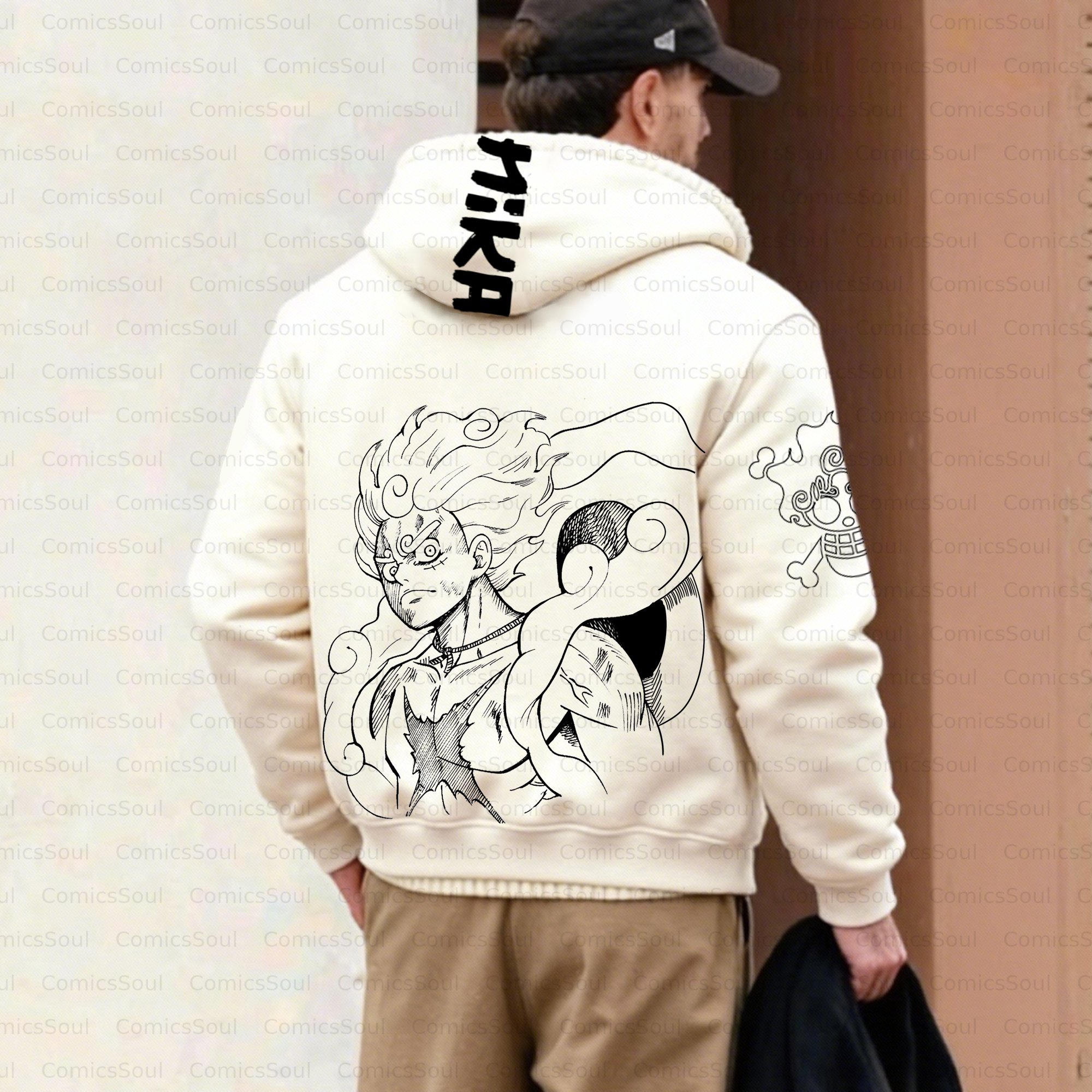 Unisex Graphic Streetwear Vintage Zipper Cardigan Plush Hoodie