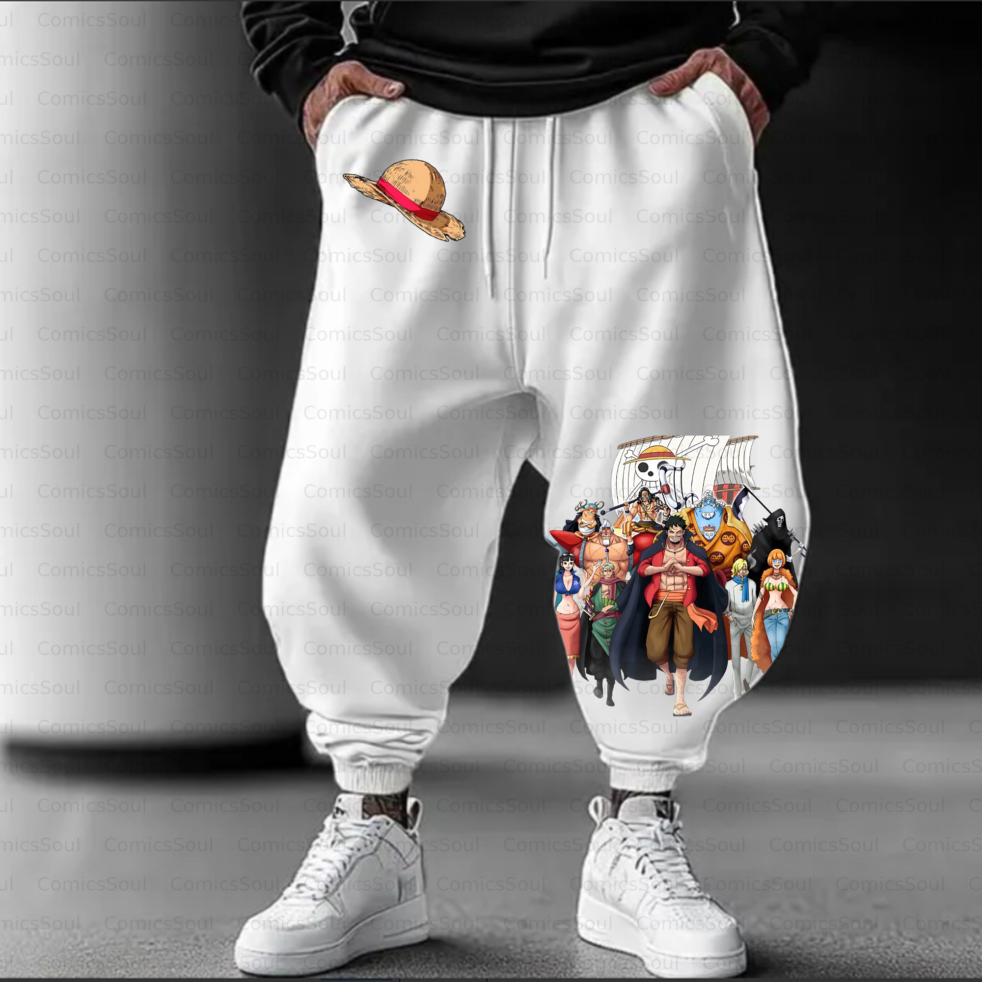 Unisex Casual Streetwear Plush Pants