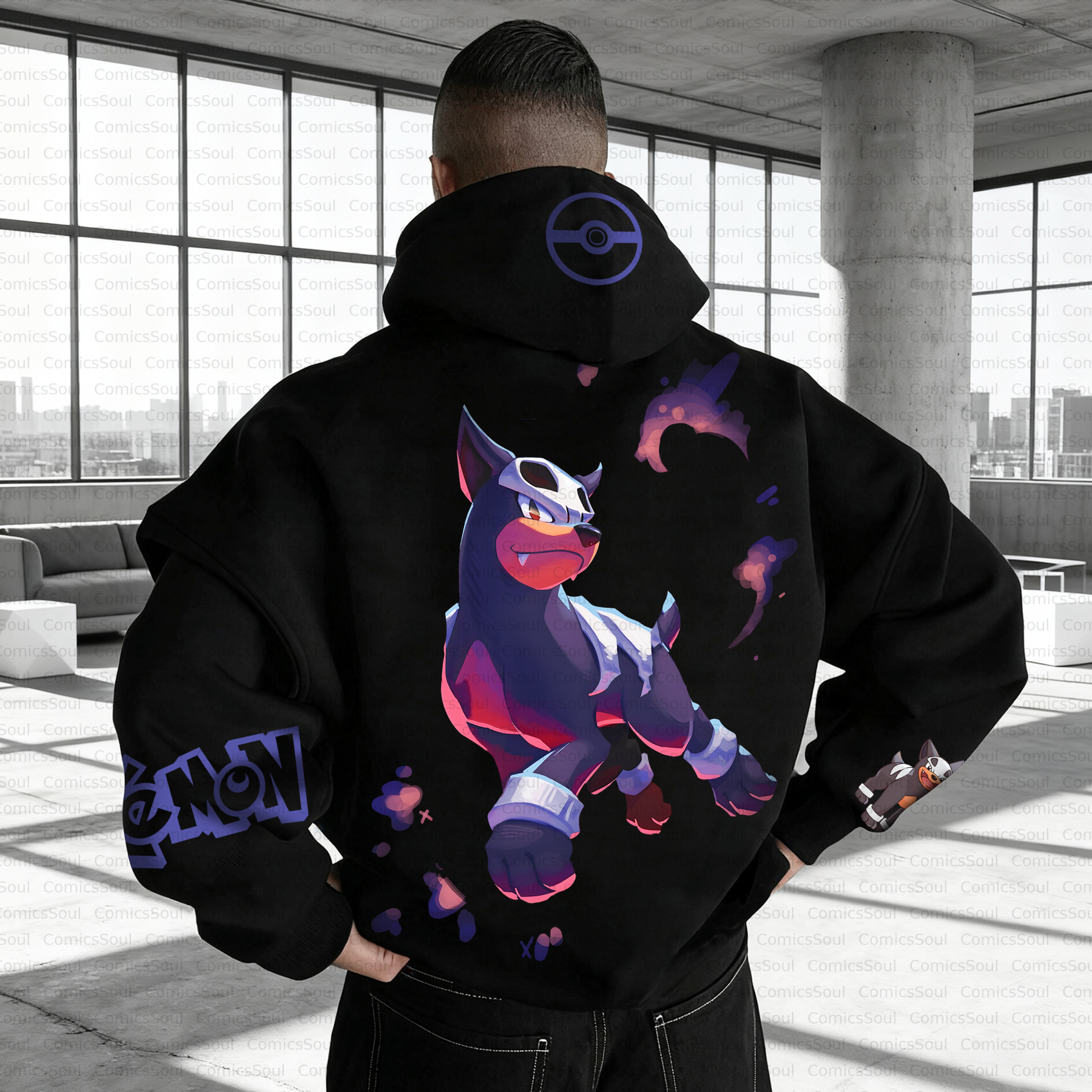 Unisex Anime Inspired Vintage Plush Hoodie