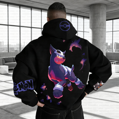 Unisex Anime Inspired Vintage Plush Hoodie