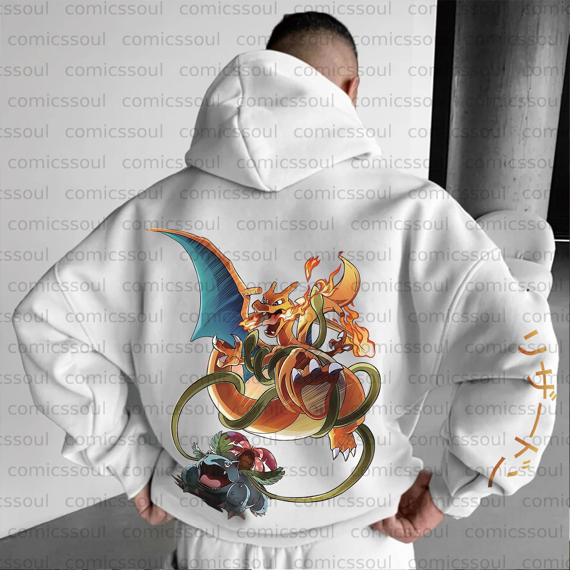 Unisex Anime Graphic Streetwear Vintage Plush Hoodie